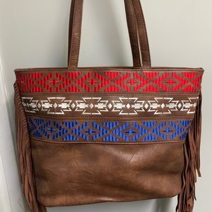 Leather concealed carry purse